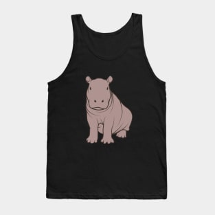 Cute Hippopotamus Tank Top